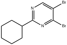 4,5-Dibromo-2-(cyclohexyl)pyrimidine Struktur