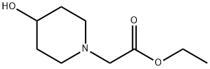 ethyl 2-(4-hydroxypiperidin-1-yl)acetate Struktur