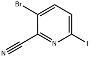 3-bromo-6-fluoropyridine-2-carbonitrile Struktur