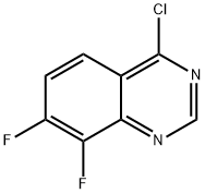 4-chloro-7,8-difluoroquinazoline Struktur