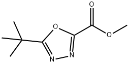 methyl 5-tert-butyl-1,3,4-oxadiazole-2-carboxylate Struktur