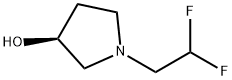 (3S)-1-(2,2-difluoroethyl)pyrrolidin-3-ol Struktur