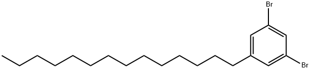 1,3-Dibromo-5-tetradecylbenzene Struktur