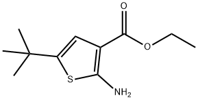 ethyl 2-aMino-5-tert-butylthiophene-3-carboxylate Struktur