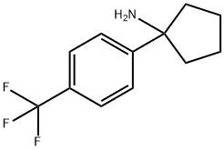 1-[4-(trifluoromethyl)phenyl]cyclopentan-1-amine Struktur