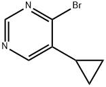 4-BROMO-5-CYCLOPROPYLPYRIMIDINE Struktur