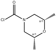 2,6-dimethylmorpholine-4-carbonyl chloride Struktur