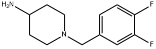 1-[(3,4-difluorophenyl)methyl]piperidin-4-amine Struktur