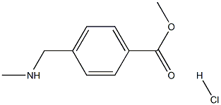 methyl 4-[(methylamino)methyl]benzoate hydrochloride Struktur