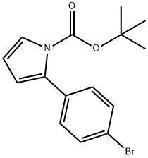 tert-Butyl 2-(4-bromophenyl)-1H-pyrrole-1-carboxylate Struktur