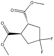 dimethyl (1R,2R)-4,4-difluorocyclopentane-1,2-dicarboxylate Struktur