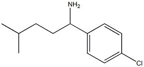 1-(4-chlorophenyl)-4-methylpentan-1-amine Struktur