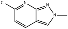 6-chloro-2-methyl-2H-pyrazolo[3,4-b]pyridine Struktur