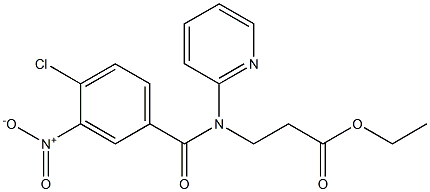 3-[(4-chloro-3-nitrobenzoyl)pyridin-2-yl-amino]propionic acid ethyl ester Struktur