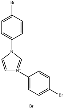 1,3-bis(4-bromophenyl)-1H-imidazol-3-ium bromide Struktur