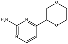 4-(1,4-dioxan-2-yl)pyrimidin-2-amine Struktur