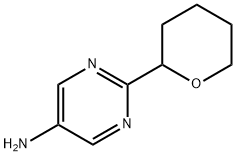 2-(tetrahydro-2H-pyran-2-yl)pyrimidin-5-amine Struktur