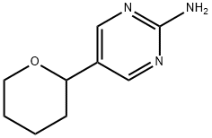 5-(tetrahydro-2H-pyran-2-yl)pyrimidin-2-amine Struktur