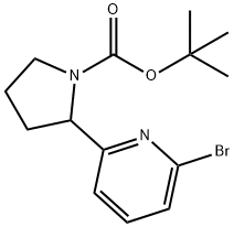 2-(6-Bromopyridin-2-yl)pyrrolidine-1-carboxylate Struktur