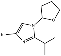 4-Bromo-1-(oxolan-2-yl)-2-(iso-propyl)imidazole Struktur