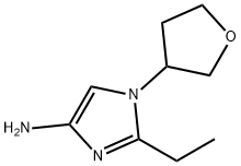 1-(Oxolan-3-yl)-2-ethylimidazol-4-amine Struktur