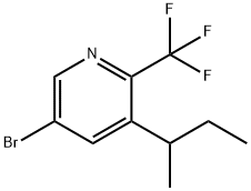 5-BROMO-3-(sec-BUTYL)-2-(TRIFLUOROMETHYL)PYRIDINE Struktur