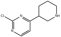 2-Chloro-4-(piperidin-3-yl)pyrimidine Struktur