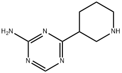 2-Amino-4-(piperidin-3-yl)-1,3,5-triazine Struktur