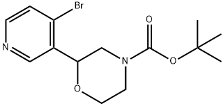 N-Boc-2-(4-Bromo-3-pyridinyl)morpholine Struktur