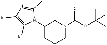 4,5-Dibromo-1-(N-Boc-piperidin-3-yl)-2-methyl-1H-imidazole Struktur