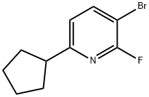 3-Bromo-2-fluoro-6-cyclopentylpyridine Struktur