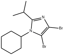 4,5-Dibromo-1-cyclohexyl-2-(iso-propyl)-1H-imidazole Struktur