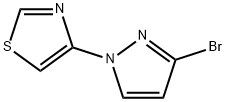 3-BROMO-1-(THIAZOL-4-YL)-1H-PYRAZOLE Struktur