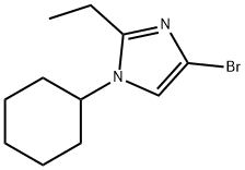 4-Bromo-1-cyclohexyl-2-ethylimidazole Struktur