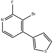 2-Fluoro-3-bromo-4-(3-thienyl)pyridine Struktur