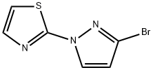 3-BROMO-1-(THIAZOL-2-YL)-1H-PYRAZOLE Struktur