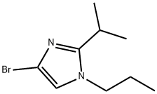 4-Bromo-1-(n-propyl)-2-(iso-propyl)imidazole Struktur