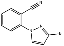 3-Bromo-1-(2-cyanophenyl)pyrazole Struktur