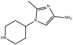 1-(Piperidin-4-yl)-2-methylimidazol-4-amine Struktur