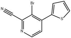 3-Bromo-4-(2-thienyl)-2-pyridinecarbonitrile Struktur