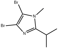 4,5-Dibromo-1-methyl-2-(iso-propyl)-1H-imidazole Struktur