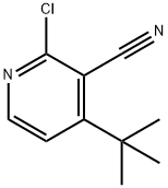 2-Chloro-3-cyano-4-(tert-butyl)pyridine Struktur