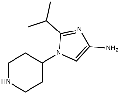 1-(Piperidin-4-yl)-2-(1-methylethyl)-1H-imidazol-4-amine Struktur