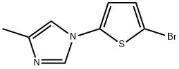 2-Bromo-5-(4-methylimidazol-1-yl)thiophene Struktur