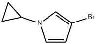 3-Bromo-1-cyclopropyl-1H-pyrrole Struktur