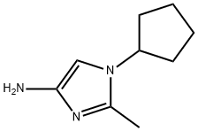 1-Cyclopentyl-2-methylimidazol-4-amine Struktur