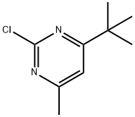 2-Chloro-4-(tert-butyl)-6-methylpyrimidine Struktur