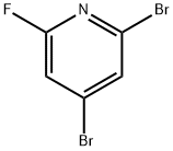 2,4-Dibromo-6-fluoropyridine Struktur