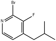 2-Bromo-3-fluoro-4-(iso-butyl)pyridine Struktur