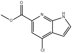 methyl 4-chloro-1H-pyrrolo[2,3-b]pyridine-6-carboxylate Struktur